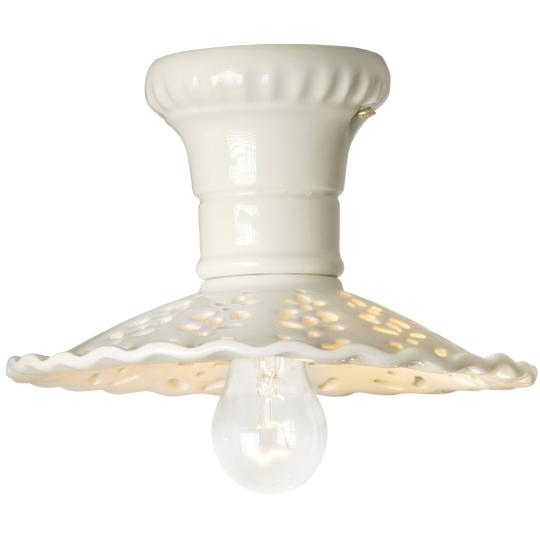 feher klasszikus kis mennyezeti lampa mediterran keramia porcelan alacsony belmagassag lyukacsos attort bura videki vintage gardrob folyoso spot.jpg